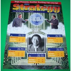 Sega Strategy Magazine Jurassic Park Star Wars Retro Video Arcade Games Godzilla